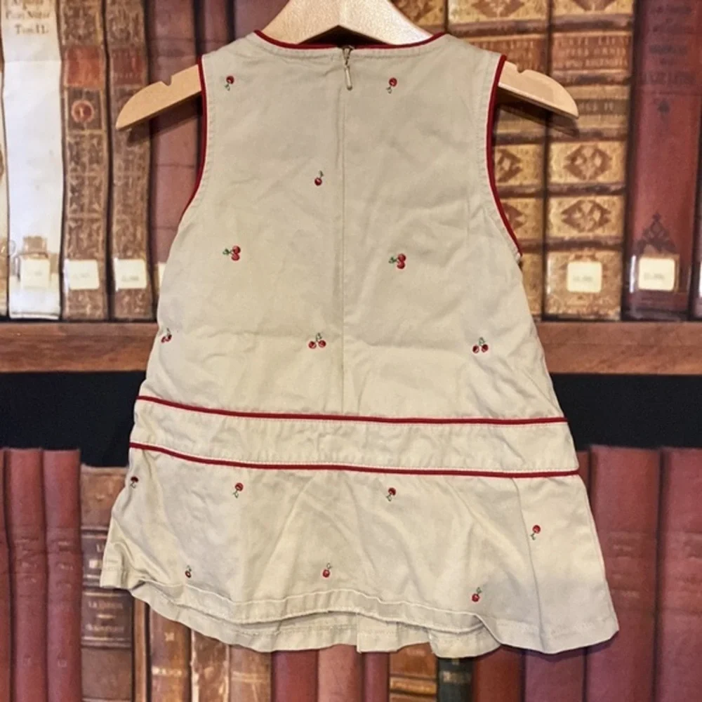 Gymboree Cherries Cherries Everywhere Jumper Dress 12-18M Cherry Pie